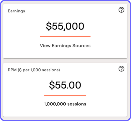 Raptive Dashboard Earnings + RPM Tiles.png