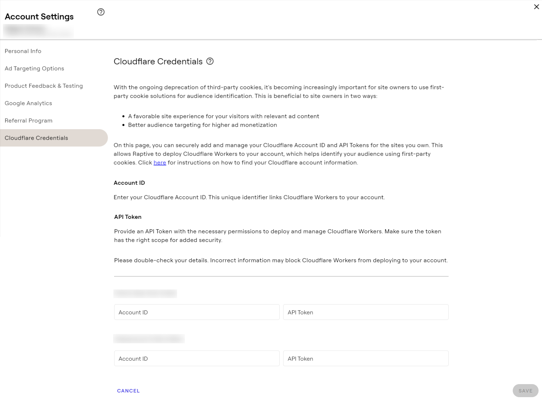 Cloudflare Credentials in dashboard.png